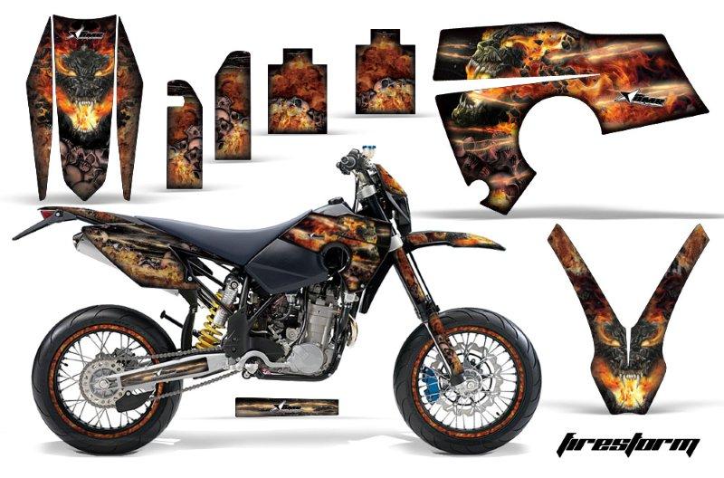 Husaberg FE FS 06-08 Graphics Kit Firestorm Black NPs